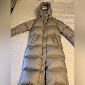 Mackage taupe down maxi foil shield Eliane Coat